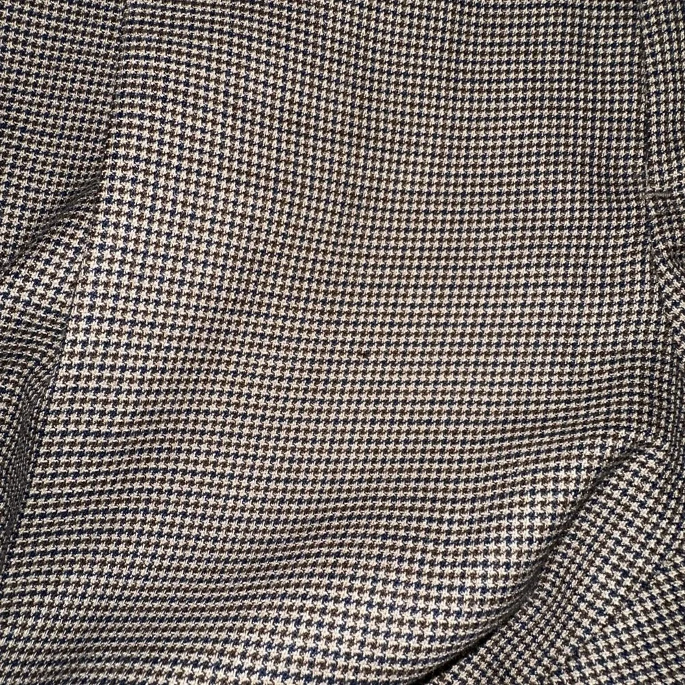 Hart Schaffner Marx Mens Dress‎ Pants 34R (36x29) Houndstooth Pleated 100% Wool